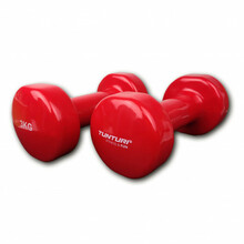 Vinüülhantlid Tunturi, 2x3 kg, punased