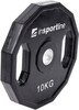 Kummiga kaetud ketasraskus inSPORTline Ruberton, 10 kg, 30 mm