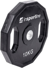 Kummiga kaetud ketasraskus inSPORTline Ruberton, 10 kg, 30 mm
