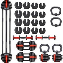 Reguleeritavad hantlid HMS SGR18 Pro Set 3IN1, 20 kg