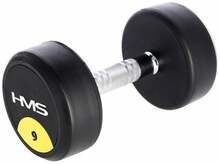 Kummeeritud hantel HMS HG PRO, 9 kg