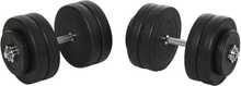 Hantlite komplekt HOMCOM, 50 kg, must