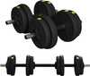 Hantlite komplekt HOMCOM 2-in-1, 15 kg, must