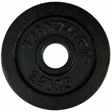 Kettad Tunturi, 2x1,25 kg, 30 mm, must