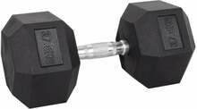 Kuusnurkne hantel insportline Hexsteel, 37.5 kg