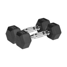 Kummiga kaetud malmist hantlid Rebel Active Hex, 2x3 kg