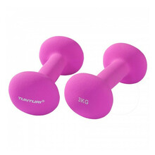 Neopreenhantlid Tunturi, 2 x 3 kg, lillad