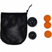 Massaažipallide komplekt Tunturi 14TUSYO041, must/oranž, 0.95 cm