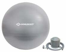 Võimlemispall Schildkrot Fitness Gymnastic Ball 960155, 55 cm, hõbe
