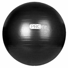 Võimlemispall Profit DK 2102, 45 cm, must, pumbaga