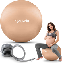 Raseduse aeroobikapall Nukido NS-951, 65 cm, beež