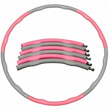 Massaažiga võimlemisrõngas Sportbay FIT+, 1,5 kg, roosa/hall