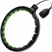 Reguleeritav võimlemisrõngas Tunturi Smart Adjustable Hula Hoop, 51.5 cm, must/roheline