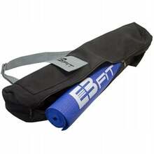 Kott joogamatile EB FIT, 73 cm x 16.5 cm x 0.1 cm, valge/must