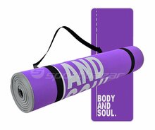 Treeningmatt PROFIT BODY AND SOUL DK 705-N, 180 x 60 x 0,6 cm, lilla