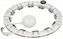 Hularõngas raskusega Springos FA1073, 90 cm, valge/hall