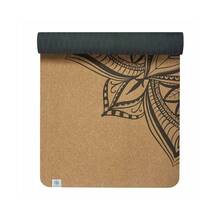 Joogamatt Gaiam Printed Cork Mandala 5 mm, 63495, pruun
