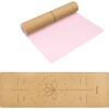 Joogamatt Spokey Savasana, 183 cm x 61 cm x 0.4 cm, pruun/roosa