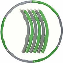 Võimlemisrõngas Tunturi Hula Hoop, 14TUSFU188, 100 cm, 1.2 kg, roheline/hall