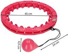 Hula Hop treeningrõngas Springos FA1072, 45 cm, roosa