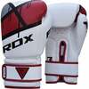 Poksikindad RDX F7 BGR-F7R, 14 oz, valge/punane