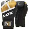 Poksikindad RDX F7, 14 oz, must/kuldne