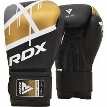 Poksikindad RDX F7, 14 oz, must/kuldne