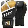 Poksikindad RDX F7, 8 oz, kuldne/must