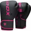 Poksikindad RDX F6 Matte BGR-F6MP-12OZ, 12 oz, must/roosa
