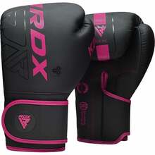 Poksikindad RDX F6 Matte BGR-F6MP-12OZ, 12 oz, must/roosa
