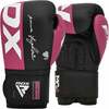 Poksikindad RDX F4, 12 oz, mustad/roosad