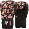 Poksikindad RDX FL5, 12 oz, must/roosa