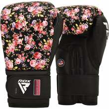 Poksikindad RDX FL5, 12 oz, must/roosa