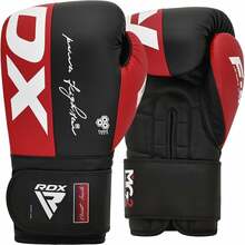 Poksikindad RDX F4, 16 oz, must/punane