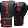 Poksikindad RDX F6 Matte BGR-F6MR-6OZ, 6 oz, must/punane