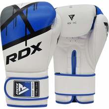 Poksikindad RDX F7, 16 oz, sinine/valge