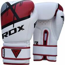Poksikindad RDX F7 BGR-F7R, 8 oz, valge/punane