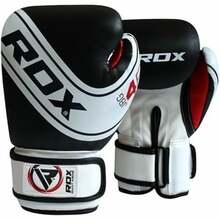 Poksikindad RDX JBG 4 B-6oz, valge/must, 6 oz