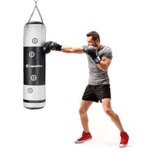 Poksikott Insportline Robkin, 120 x 35 cm, must/valge
