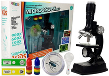 Mikroskoop Lean Toys 900x-600x-100x