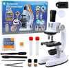 Mikroskoop Lean Toys LED valgustusega 25x15 cm