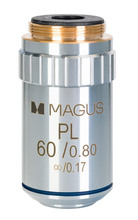 Objektiiv MAGUS MP60 60x, 0.80 lõpmatuse plaan-ahromaatiline