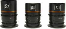 Objektiivide komplekt Laowa Nanomorph S35 Prime 27mm, 35mm, 50mm (Amber), Canon RF
