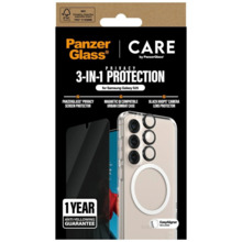 Kaitsekomplekt Panzer Glass CARE by PanzerGlass Flagship 3in1, Samsung Galaxy S25 jaoks