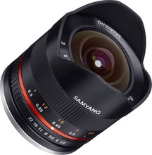 Objektiiv Samyang 8mm, F/2.8 UMC Fish-Eye II, Fuji X, must