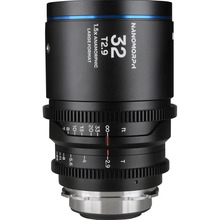 Objektiiv Laowa Nanomorph LF 32mm, T2.9 1.5X, Blue, ARRI PL/Canon EF