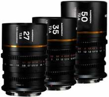 Objektiivide komplekt Venus Optics Laowa Nanomorph S35 Bundle (27, 35, 50mm), Amber Cine for Sony E
