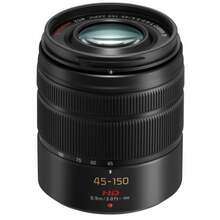 Objektiiv Panasonic Lumix G Vario 45-150mm, F/4-5.6 ASPH Mega OIS, must