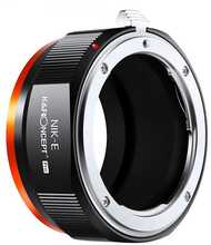 Adapter K&F Concept Nikon F – Sony NEX E-mount, alumiinium/vask