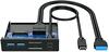 USB jagaja Graugear G-MP01CR, 6 pordiga, must, kaardilugejaga